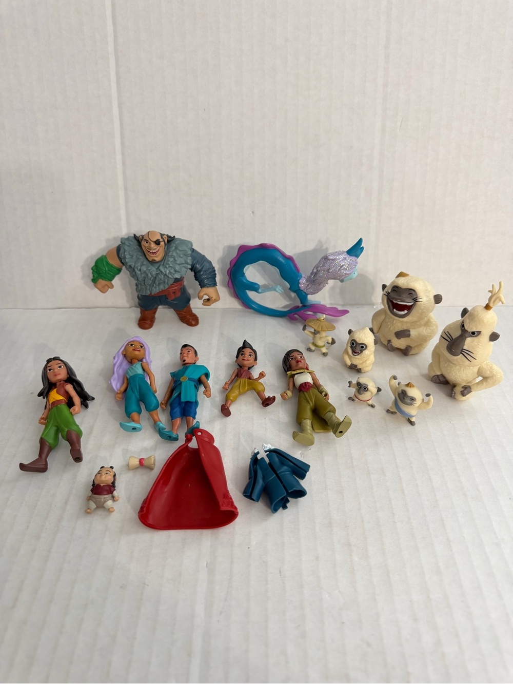 Disney Rays & The Last Dragon Movie Characters Figures Lot 17 pcs
